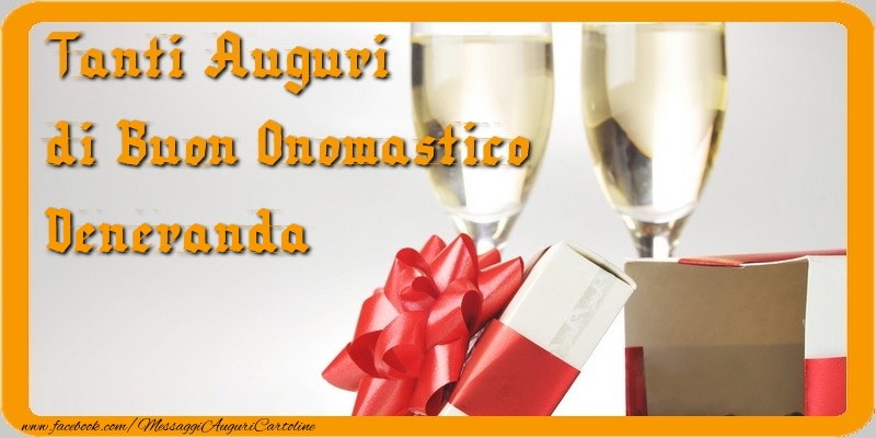 Tanti Auguri di Buon Onomastico Veneranda - Cartoline onomastico con regalo